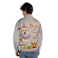 thumbnail image 5 of Trick or Treat Corgi Funny Mummy Cosplay Pumpkin Candy Basket All Over Print 3D Baseball Jacket Welsh Corgi Dog Lover Gifts Idea Bomber Jacket Softball - 12016, 5 of 6