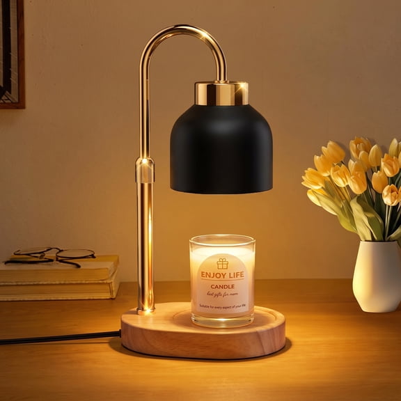 Seenlast Dimmable Candle Warmer Lamp with Timer, Height Adjustable Electric Candle Lamp, Gifts for Women Mother's Day Christmas Home Decor, Vintage Bedroom Decor