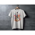 thumbnail image 4 of Floral Guitarist Guitar Player Gift T-Shirt for Women, Guitar Shirt, Guitarist Shirt, Guitar Gifts, Gift for Musician, Music Lover Tee, 4 of 9