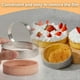 thumbnail image 5 of Paquete de 20 Aros Perforados para Tarta, Redondo Antiadherente para Tarta, Redondo para Tarta de Mousse de Acero Inoxidable, para Postre para Hornear, 5 of 6