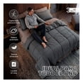 thumbnail image 2 of Set Edredón King Size Xl + Funda De Almohada + Sábanas 7 Pzas Real Textil Grafito - Café Claro, 2 of 8