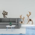 thumbnail image 2 of Figuras modernas de búho y ciervo, escultura de mesa, adorno para sala de estar, oficina, gabinete, decoración, estatua única sentada de pie., 2 of 8