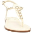 thumbnail image 3 of Sam Edelman Women's Gigi Thong Sandal Pearl Porcelain Patent 7.5W, 3 of 6