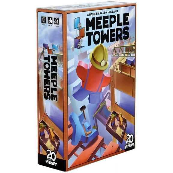 Meeple Towers - WizKids, Strategic Board Game, Ages 10 , 2-4 Players, 45 Min