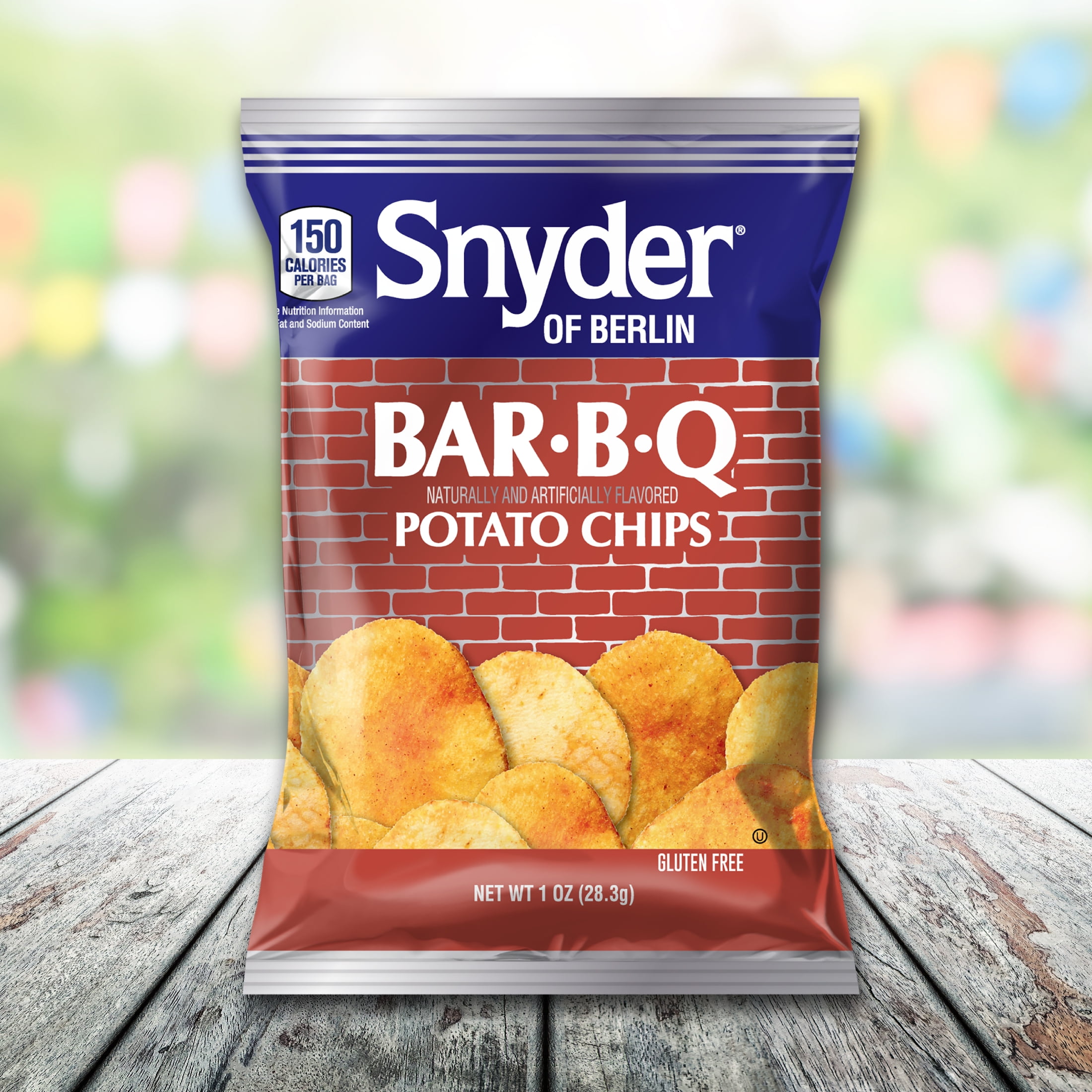 (2 pack) Snyder of Berlin Bar-B-Q Potato Chips, Gluten-Free, 1 oz Bag