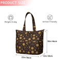thumbnail image 4 of Brown Sun Moon Cloud Pattern Travel Tote Bags for Women Carry On,Large Weekender Bags for Women Travel,Multi Functional Duffle Bag for Work,Shopping,Sports, 4 of 5