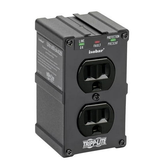 EATON TRIPP LITE SERIES ISOBAR 2-OUTLET SURGE PROTECTOR, DIRECT PLUG-IN, 1410 JO