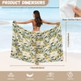 thumbnail image 7 of Yuyamidu Lemon Sarong Wraps for Women Sheer Bikini Beach Swimsuit Coverup Print Bikini Wraps for Swimwear Chiffon Beach Coverups Skirt, 7 of 7