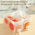 thumbnail image 3 of Cold Kettle With Faucet In Refrigerator 4L Large Capacity Storage For Fruit Juice Dispenser With Top And Spigot Fruit Teapot Lemonade Bucket For Kitchen Home Party Bar, 3 of 8