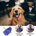 thumbnail image 4 of HEANUJJ 1 Pce Poncho pour Chien Bleu Ajustable Imperméable Bande Réfléchissante pour Usage Extérieur, 4 of 8