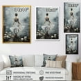 thumbnail image 4 of Designart "Ethereal Ballet Dreams in White and Grey II" Fashion Framed Wall Art - Modern White Dance Entryway Framed Wall Art Print, 4 of 6