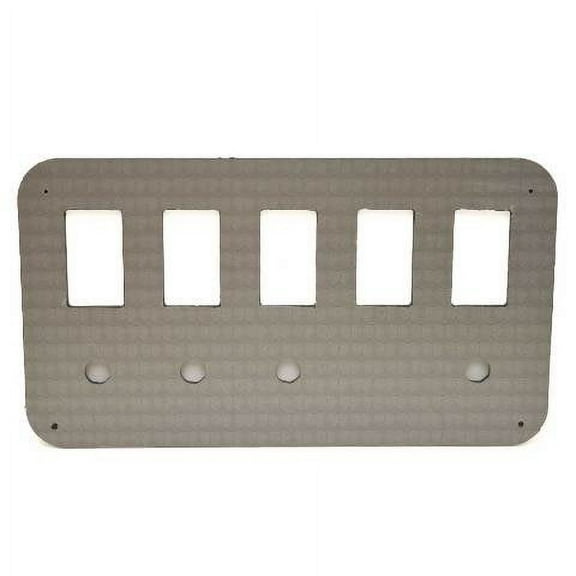 Rinker Boat Blank Switch Panel 7345-2374 | 7 7/8 x 4 3/8 Inch Silver