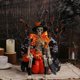thumbnail image 3 of Estatua de Calabaza de Esqueleto de Halloween, Escultura de Resina Decorativa de Terror para Porche de Tienda., 3 of 5