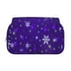 thumbnail image 2 of Disketp Dark Purple Snowflakes Estuche de Lápices de Doble Capa con Tapa Abatible y Cremallera, Organizador Escolar para Adolescentes y Adultos, 2 of 7