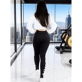 thumbnail image 3 of LEGGING DE DAMA TEXTURIZADO UNITALLA STRETCH MALLAS DEPORTIVAS MALLONES DE MUJER, 3 of 5