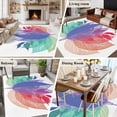 thumbnail image 5 of Area Rug for Living Room, Purple Leaves Non-Slip Indoor Large Carpet for Bedroom/Dining Room, Spring Summer Botanical Farmhouse Modern Washable Low-Profile Rectangle Floor Runner Rugs - 6 x 9 Ft, 5 of 8