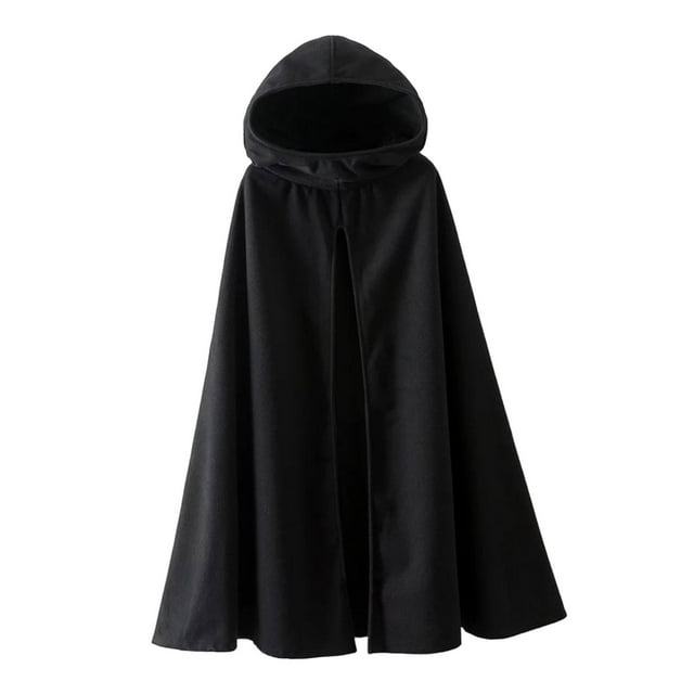 Cape à Capuche d'Halloween Manteau Robe Costume Devil pour Noël Cosplay Chic L