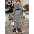 thumbnail image 2 of Vestido PRETTYGARDEN Floral Boho Cruzado Cuello V Manga Larga M, 2 of 4