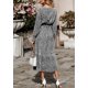 thumbnail image 2 of Vestido PRETTYGARDEN Floral Boho Cruzado Cuello V Manga Larga M, 2 of 4