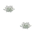 thumbnail image 2 of Flor de loto de Cristal Wosthever Colección Feng Shui 2Conjunto Verde, 2 of 6