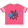 thumbnail image 3 of Inktastic Rock and Roll Lives with Blue Guitar Boys or Girls Toddler T-Shirt, 3 of 5