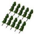 thumbnail image 3 of Mosiee 10Pcs 11Cm Model Trees Garden Outdoor Park Train Railway Architectural Scenery Landscape Diy Sand Table Build Toys Model, 3 of 9