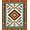 Orange Turquoise Cream, Pattern 2, variant on ODIKA Aztec Southwestern Geometric Stripe Stepped Border Motif Motifs for Playroom, Bedroom, Reading Nook, Pet Friendly & Kids Safe Play
