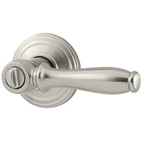 15 Satin Nickel Deadlatches - Kwikset Signature Series 730ADL 15 Privacy Lever, 2 Grade, Satin Nickel