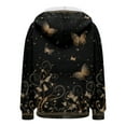 thumbnail image 4 of zaveiop Hoodies for Women 2025 Womens Zip up Hoodie Oversized Cute Butterfly Graphic Sweatshirts Fall Fashion Casual Outfits (Black, M), 4 of 7