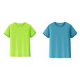 thumbnail image 1 of (2-Pack) Rinsvye Short Sleeve Children Mesh T Shirt Boys Girls Summer Tee Fast Drying Sportswear Active Wear, 1 of 8