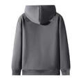 thumbnail image 5 of Bibifish Mens Womens Zip Up Hoodie Tops Solid Color Full Zip Lined Sweatshirts Warm Cozy Unisex Winter Jackets With Side Pockets, 5 of 7