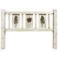 thumbnail image 2 of Homestead Collection Full Headboard w/ Laser Engraved Pine Design, Ready to Finish, 2 of 5