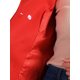 thumbnail image 5 of Abrigo de doble botonadura con solapa de pico para mujer INSPIRE CHIC en rojo, 5 of 6