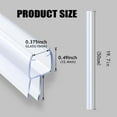 thumbnail image 3 of Shower Door Seal Glass Door Bottom Seal Frameless Shower Doors Strip Stop Shower Leaks And Create A Water Barrier For Glass, 3 of 9