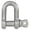 MultiColor, variant on National Hardware N100-357 D Shackle, Stainless Steel, 1/2 In. - Quantity 1