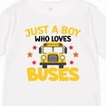 thumbnail image 4 of Inktastic Just a Boy Who Loves School Buses Boys Long Sleeve Toddler T-Shirt, 4 of 5