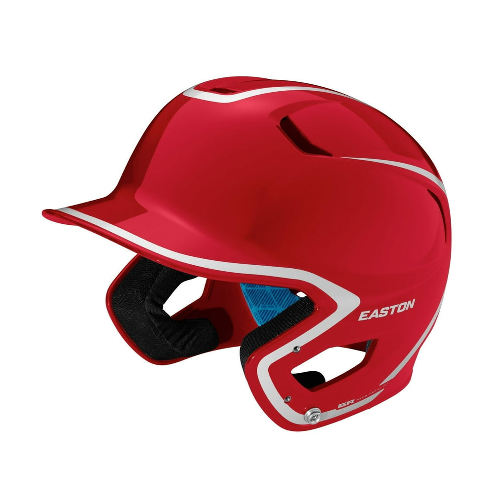 Easton Z5 2.0 High Gloss TwoTone Batting Helmet Red Silver Walmart