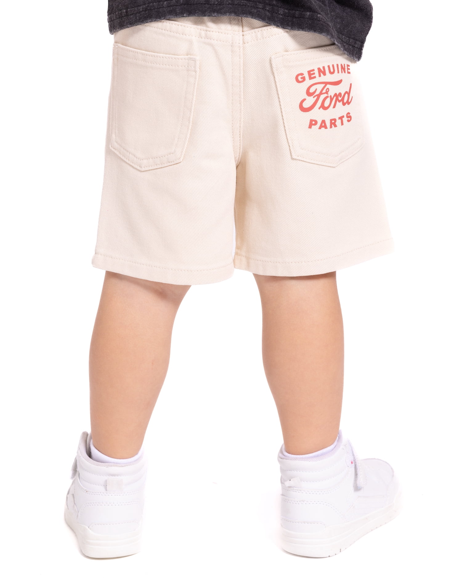 Ford Mustang Toddler Boys Graphic Twill Cotton Shorts, Sizes 12M-5T