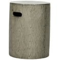 thumbnail image 3 of Safavieh Trunk Outdoor Concrete Round Accent Table - Dark Grey, 3 of 6