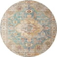 thumbnail image 1 of Ahgly Company Indoor Round Traditional Camel Brown Medallion Area Rugs, 3' Round, 1 of 6
