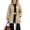 Khaki, variant on Oversized Mid Long Trench Coats for Women Plaid Lined Button Up Windbreaker Jacket with Belt