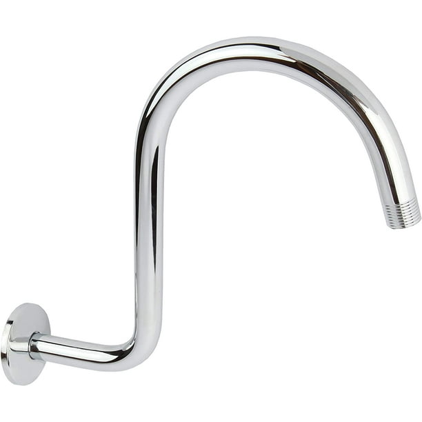 Gooseneck Shower Arm With High Rise Head Extension 10 Inch Chrome Com - Gooseneck Shower Arm Gooseneck Shower Arm With High Rise Head Extension 10 Inch Chrome Com - Gooseneck Shower Arm