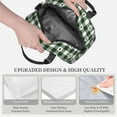 thumbnail image 3 of Fuzoiu Green White Christmas Tree Lumberjack Plaid Print Insulated Lunch Bag for Women Men Large Reusable Lunch Box Adult Leakproof Portable Cooler Tote Bags for Work Picnic, 3 of 7