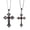 Red, variant on 2pcs Chic Gothic Necklace Crucifix Pendant Neckchain Christian Church Jewelry