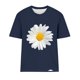 thumbnail image 4 of Camisetas de Mujer Flor Impresión Manga Corta Cuello Redondo Blusa, Ligero Y Casual de las Mujeres Camisetas, 4 of 4