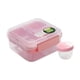 thumbnail image 5 of Contenedores para preparar comidas con compartimentos, ideales para fiestas, campamentos y oficinas. rosa 1250ml, 5 of 9