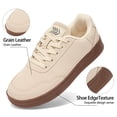thumbnail image 2 of Ecetana Sneakers for Women Suede Low-Top Shoes Casual Lace-Up Walking Shoes with Non-Slip, 2 of 7