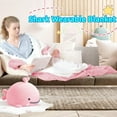 thumbnail image 6 of Shark Onesie Shark Blanket, M Size Flannel Blanket Hoodie Wearable Blanket Halloween Costumes for Cosplay, Cartoon Throw Blankets Shark Sleeping Bag Blanket Halloween Blanket Christmas Blanket, 6 of 7