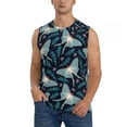 thumbnail image 2 of Picia Glowing Butterfly mens Cotton Tank Undershirts , Moisture-wicking Ribbed Tanks, Lightweight Cotton Tank Undershirts-XX-Large, 2 of 8