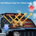 thumbnail image 3 of Yuyamidu 4th of July Windshield Sun Shade for 1997-2018 Jeep Wrangler TJ JK JKU, Eagle Sunshades Heat Shield Cover, 3 of 6
